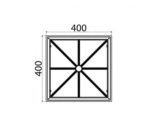 წვიმის წყლის მიმღები Rogar RGR-1003 40x40 სმ