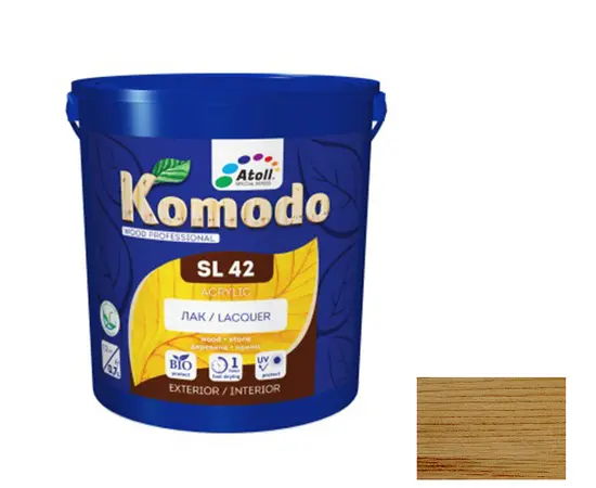 Лак Komodo SL-42  Acrylic дуб 2.3 л
