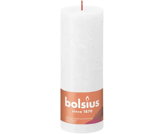 Свеча Bolsius Rust Cloudy White 190/68 мм