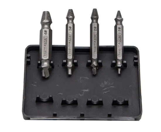 ხრახნის ექსტრაქტორების ნაკრები Topmaster 339701 4 ც