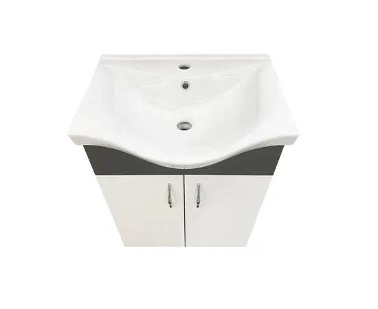 დასადგამი ტუმბო ხელსაბანით Denko Trend 55 White Antracite Grey