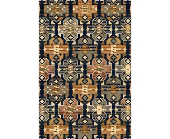 ხალიჩაDywilan  SUPERIOR DIAS NAVY 2476 cC1 170x235 100% WOOL