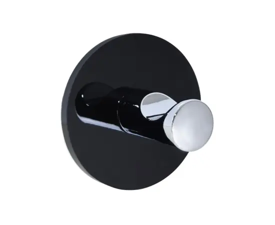 Крючок для полотенец самоклеющийся Bisk Style D5 silver black