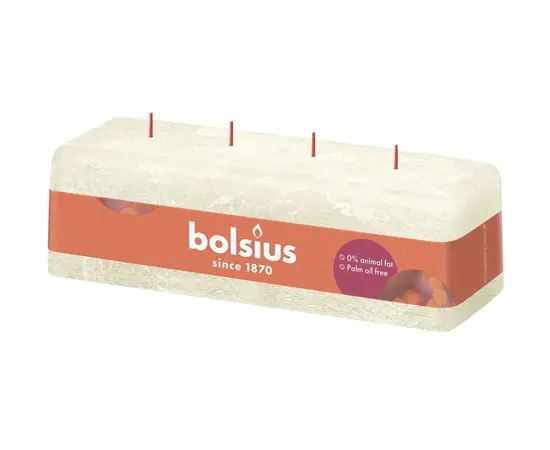სანთელი Bolsius Rust Soft pearl 80/250/90 მმ