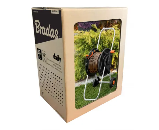 ურიკა შლანგით Bradas ECO-AG26020SET1 Black Line  1/2" 20 მ პისტოლეტით, გასაფრქვევით და ფიტინგებით