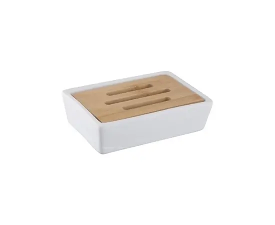 Мыльница Bisk Pure ceramic 06577