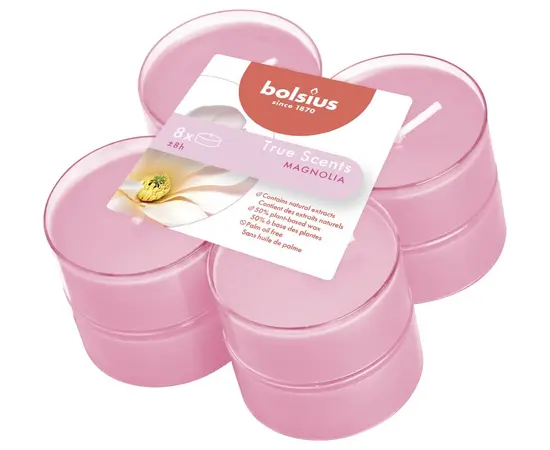 Свечи чайные ароматические mагнолия Bolsius MAXI 8 час