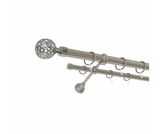 Metal curtain rod Delfa Lacio СК-29202/300/2Р 300 cm