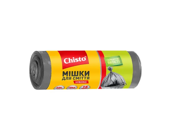 Пакеты для мусора Chisto Strong 60 л