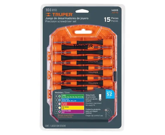 Screwdriver set Truper JOY-15 15 pcs