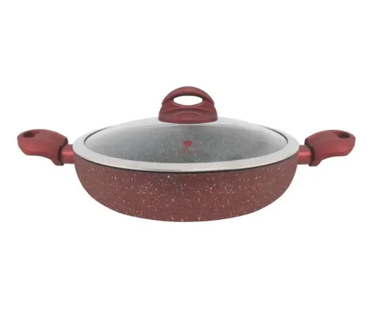 Глубокая сковорода BERLLONG Lava Stone RSSP-30G 30 см