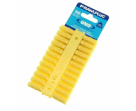 Universal dowel Clips RawlPlug 96 pcs Yellow 5 mm SINGLES R-U1-YEL-96-C