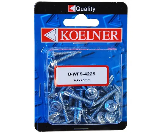 სჭვალი თხელი ფირფიტისათვის Koelner 50 ც 4,2x25 მმ B-WFS-4225  ბლისტი