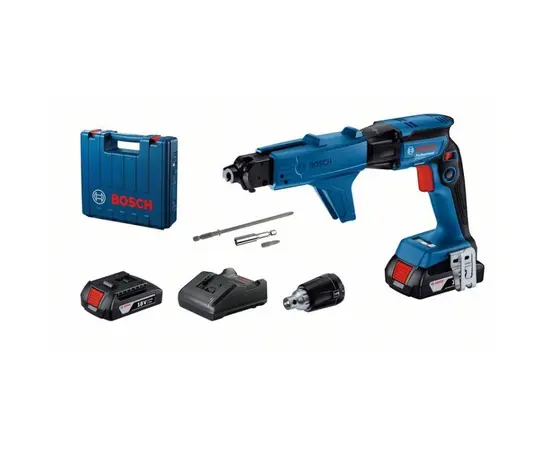 Cordless drywall screwdriver Bosch GTB 185-LI + GMA55 (06019K7022)