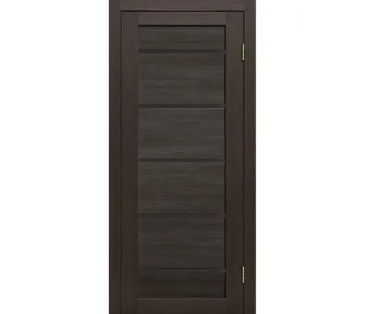 კარის ბლოკი ZPC PVC LA STELLA 206 მუხა მოკო  36x700x2150 მმ შუშა შავი