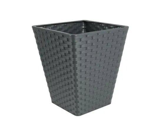 Горшок пластиковы для цветов FORM PLASTIC Rattana square 3860-014 Ø30 антрацит