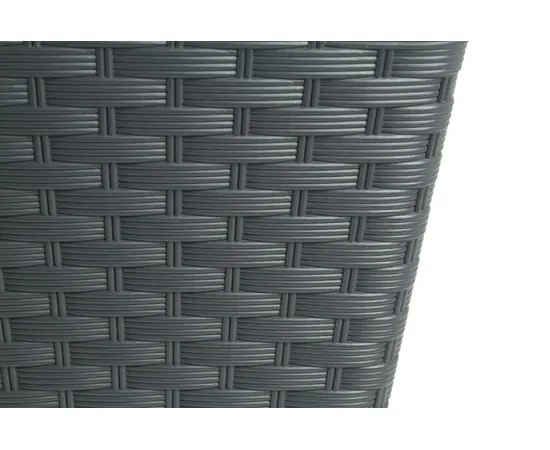 Горшок пластиковы для цветов FORM PLASTIC Rattana square 3860-014 Ø30 антрацит