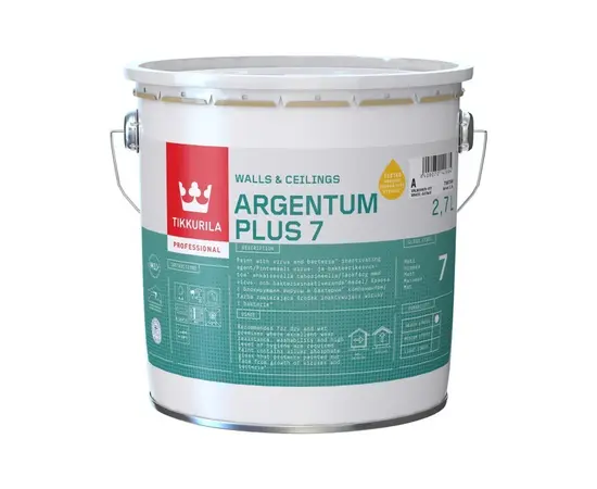 საღებავი ინტერიერის Tikkurila Argentum Plus 7 A 2,7 ლ