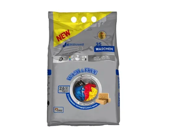 Universal washing powder Wash&Free 2,6kg 3680