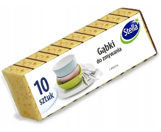 Губка для посуды Stella 10 шт