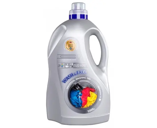 Гель для стирки универсальный Wash&Free 5 кг