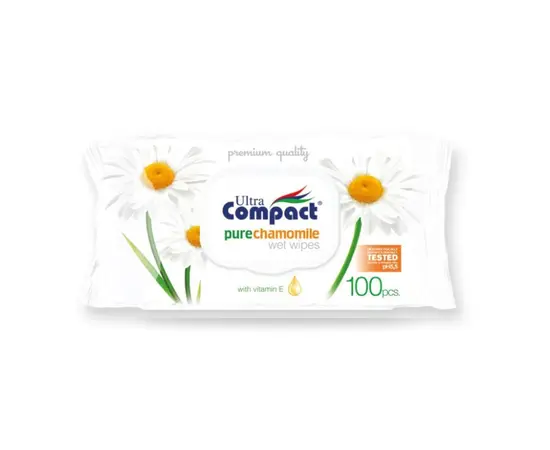 სველი ხელსახოცები Ultra Compact გვირილა 100 ც