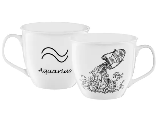Glass porcelain  Ambition ZODIAC 550ml Aquarius