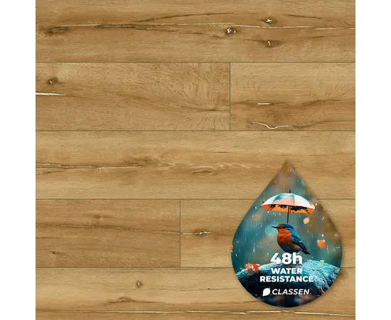 Ламинат водостойкий Classen Story Aqua Protect 62429 4V AC5/33 Дуб Sydney 1285x192x12 мм