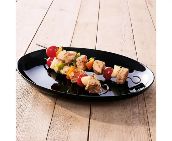 Тарелка обеденная Luminarc BARBECUE FRIENDS TIME BLACK 32,8 C