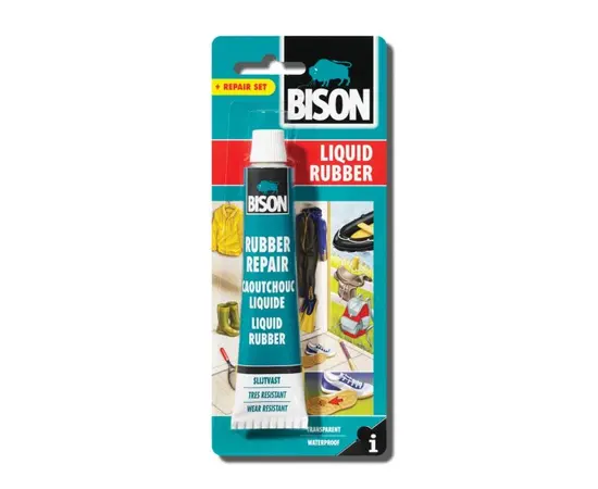 Клей жидкая резина Bison Liquid rubber 6308252 50 мл прозрачный
