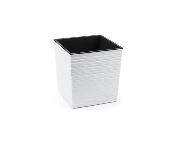 Горшок цветочный Lamela JUKA chisel planter white 25x25 см