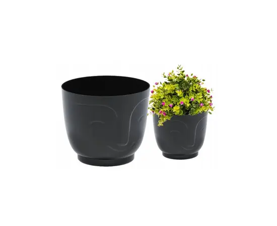 ქოთანი ყვავილის Lamela ATENA 185 cover - black 3,1L