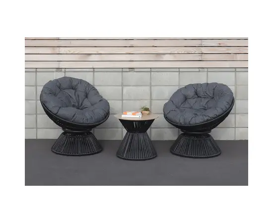 Garden furniture set table and 2 chairs