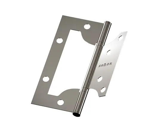 Hinge 4" Soller without mortise laid on chrome