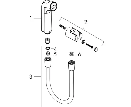 ბიდეს კომპლექტი Hansgrohe 29234000
