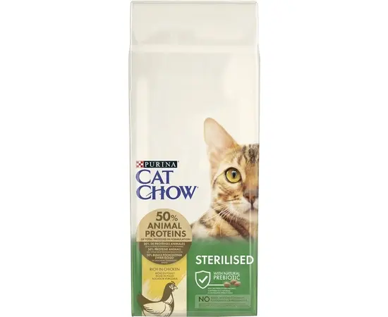 Dry food for sterilized cats with Purina Cat Chow 15kg