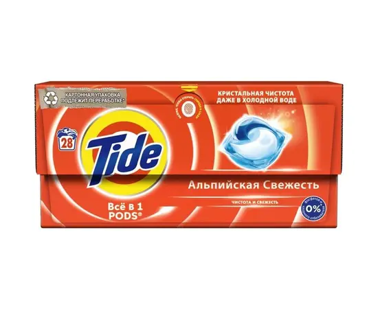 Капсулы для стирки Tide 28 шт белое белье