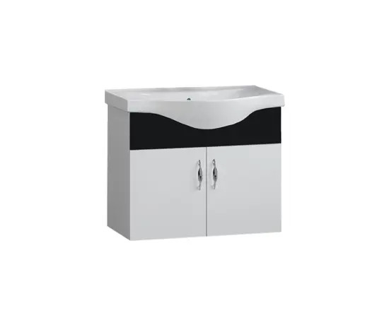 Hanging cabinet with washbasin Denko Akyazi 55 Black