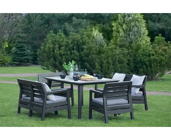Set of garden furniture Keter Allibert graphite