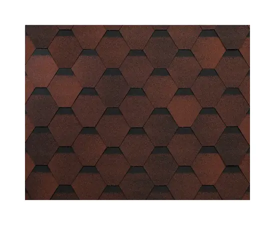 Roof shingle bituminous flexible Technonicol Optima Sonata red 3 m²