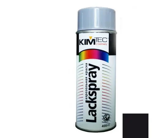 Lacquer paint aerosol KIM-TEC black-glossy 5170036-E 400 ml