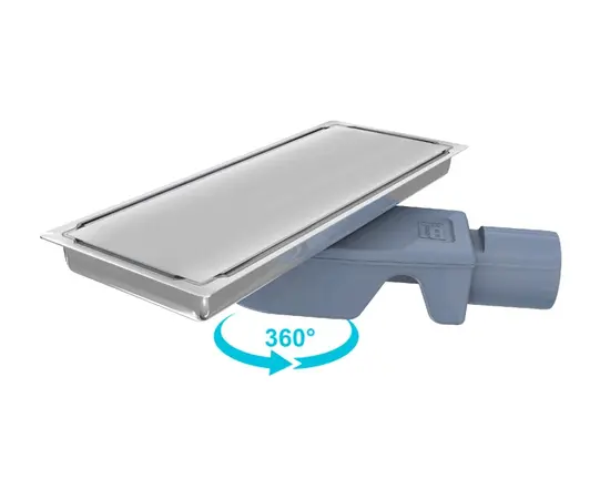 Shower drain Valtemo Uniqline Trendy Side VLD-555140 12x30 cm