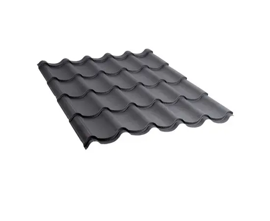 Metal tile 0.45x1180x2000 mm 2.36 m² Wrinkle gray
