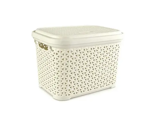 Plastic basket with lid Hobby Life 18493 20L 29x39x27,5cm