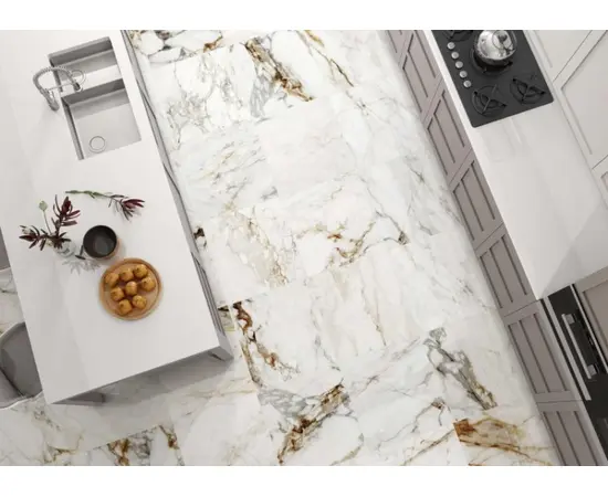 Porcelain tile Halcon Ceramicas Bernaby White 600x600 mm