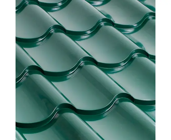 Metal tile 0.45x1180x2000 mm 2.36 m² green