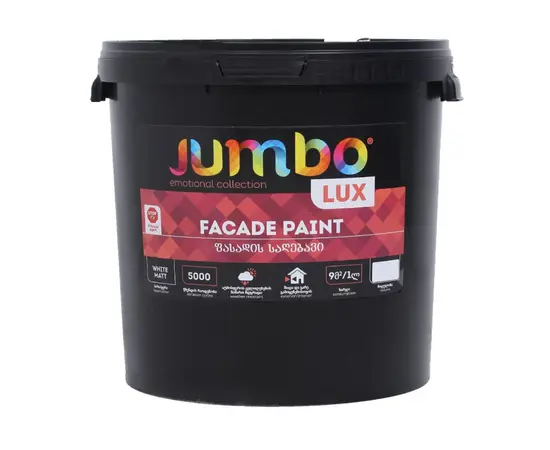 Exterior paint Jumbo Lux white 7.5 ლ