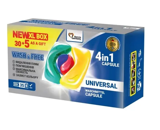 Washing capsules Wash&Free 35pcs 1945