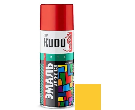 Enamel universal Kudo KU-1013 Ral 1018 yellow 520 ml