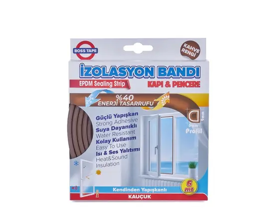 Sealing tape for windows Boss Tape 3166 D 9 mm/ x 6 m brown